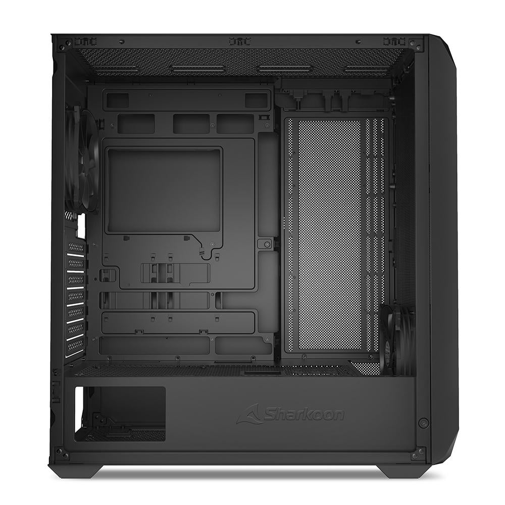 Sharkoon AK3 kabinet – sort, ATX, to 120 mm blæsere