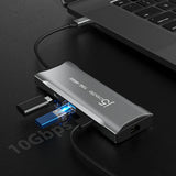 j5create – 4K/60 Hz USB-C mini-dock med 10 Gbit/s USB – Illustration af 10 Gbit/s
