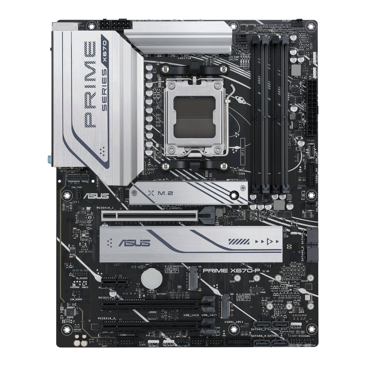 ASUS PRIME X670-P, Moderkort - AM5