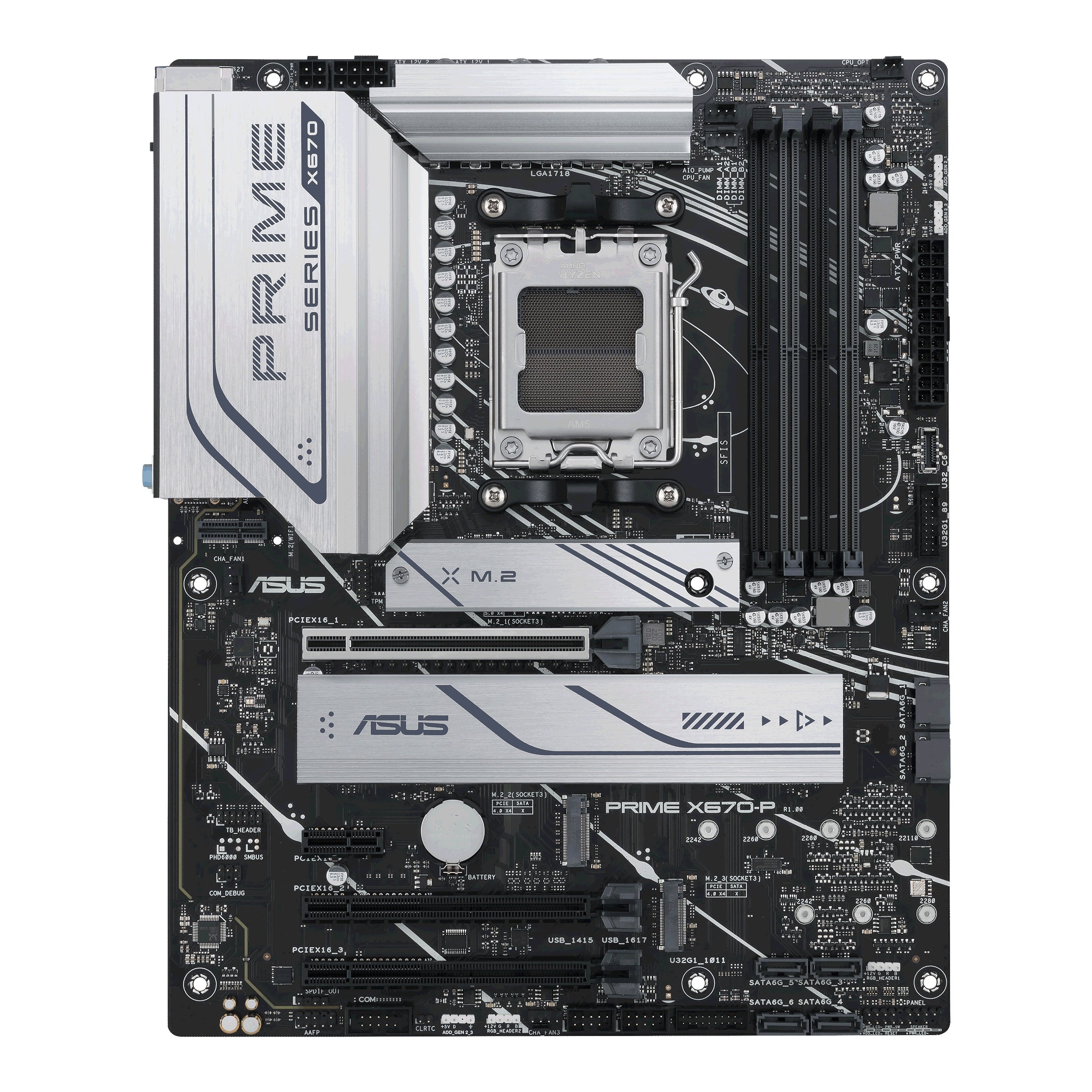 ASUS PRIME X670-P, Moderkort - AM5