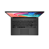 MSI Modern 15 F1MG-1245FRNN – tastatur og touchpad set ovenfra