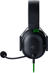 Razer – BlackShark V2 X – Kablet Esports Gaming Headset med 7.1 Surround Sound (Sort/Grøn)