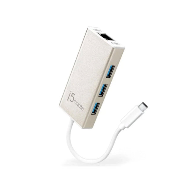j5create JCH471 – USB-C-hub med Gigabit Ethernet – Hub med kabel