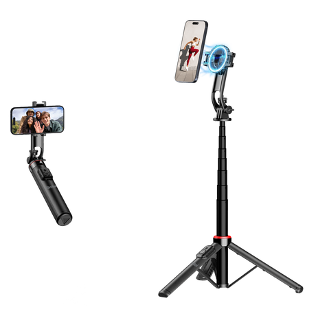 Rollei Mag Pod – magnetisk mobilstativ og selfiestang – produktbillede