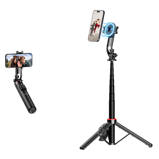 Rollei Mag Pod – magnetisk mobilstativ og selfiestang – produktbillede