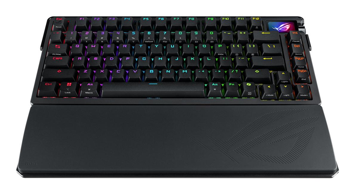 ASUS ROG AZOTH EXTREME 75% Wireless DIY Custom Gaming Keyboard, OLED display