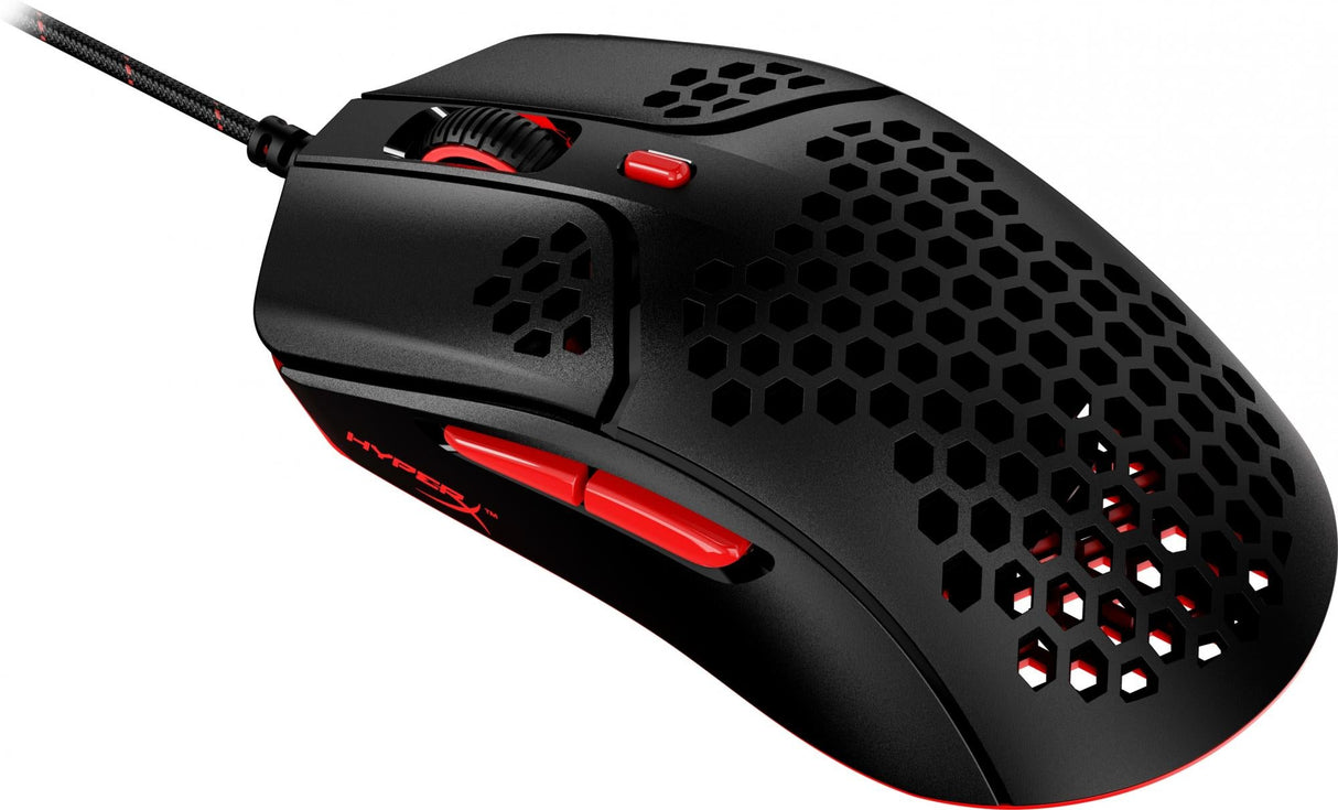 HyperX Pulsefire Haste Optisk Kabel Svart Röd