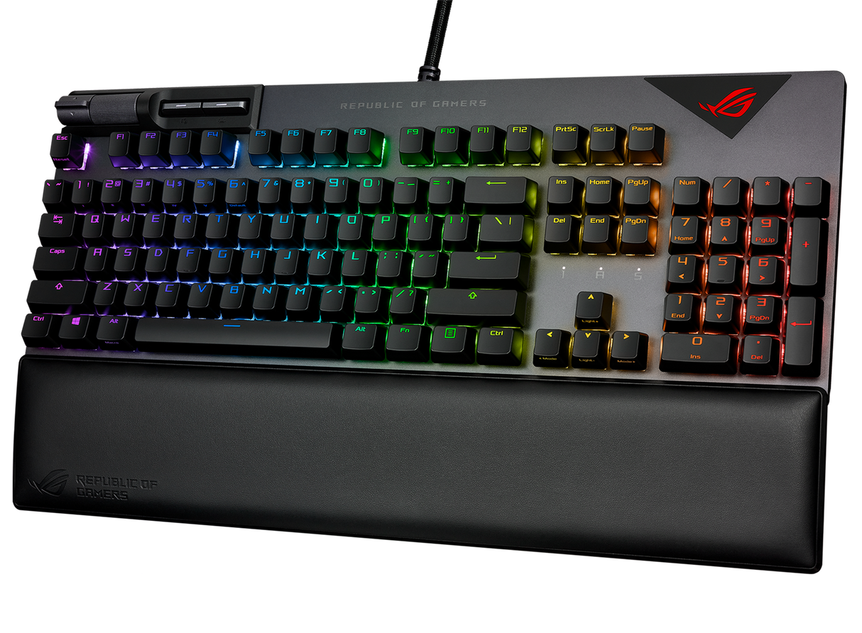 ASUS ROG Strix FLARE II PBT-speltangentbord (NX Brown-switchar)