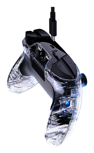 Turtle Beach Afterglow Clear Wireless – Switch-controller – Side med ladekabel