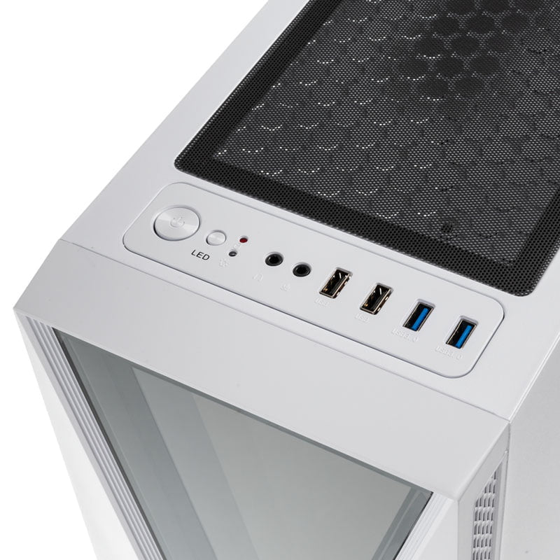 Kolink Void RGB Midi Tower - Vit, Fönster