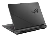 ASUS ROG Strix G16 G614FP-S5062W – set skråt forfra (vinkel 3); tastaturlayout illustrativt