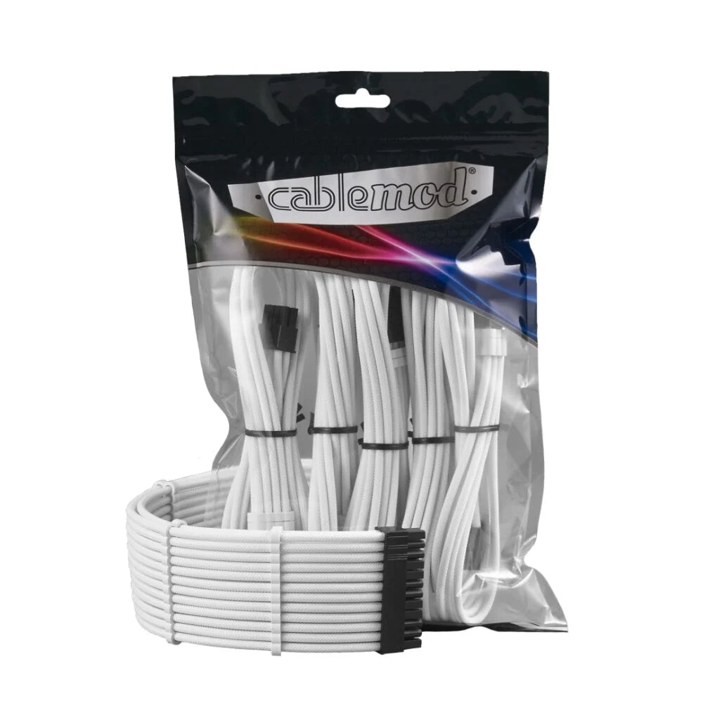 CableMod PRO ModMesh Kabelförlängningssats - Vit