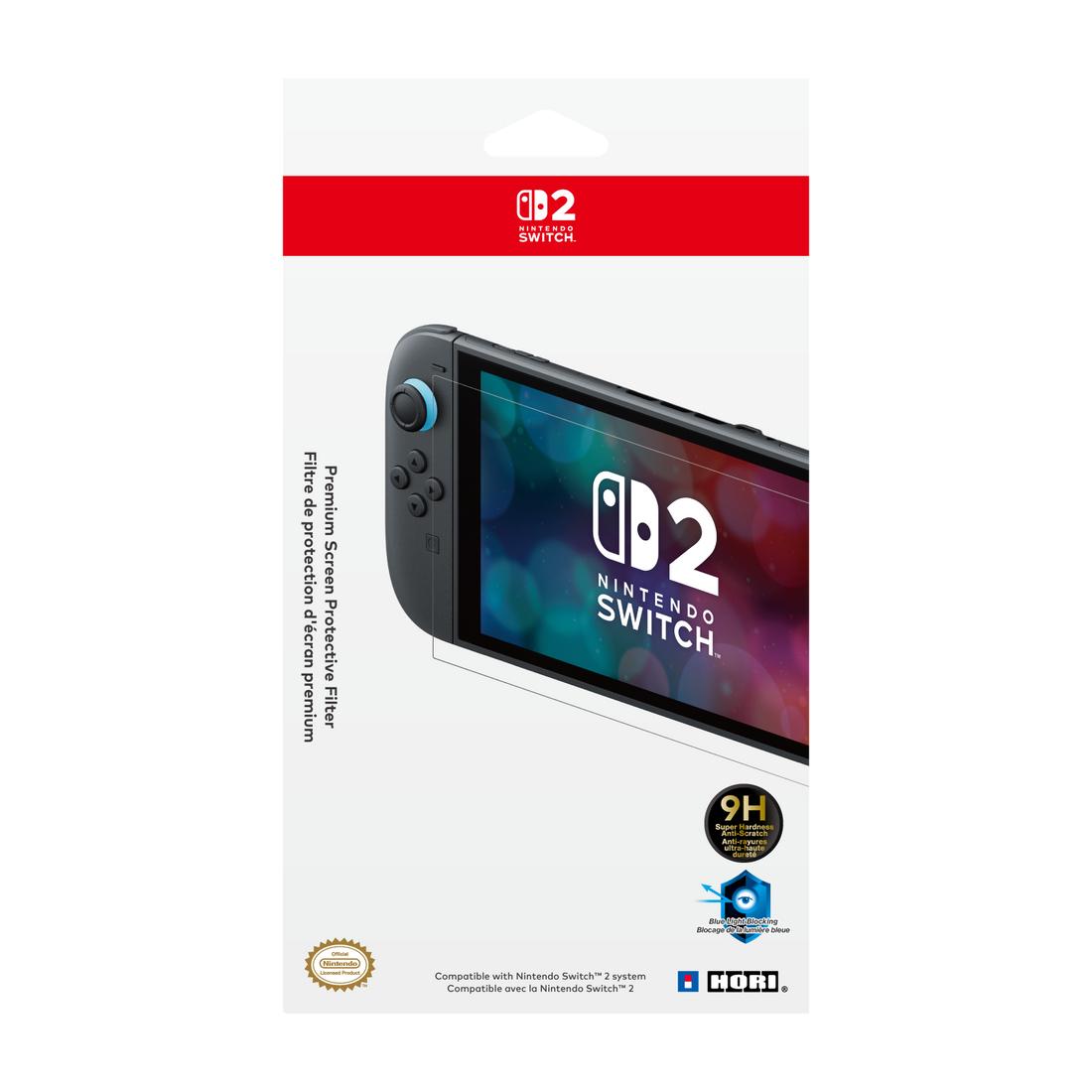 HORI - Premium Screen Protective Filter for Nintendo Switch 2 - Transparent HORI