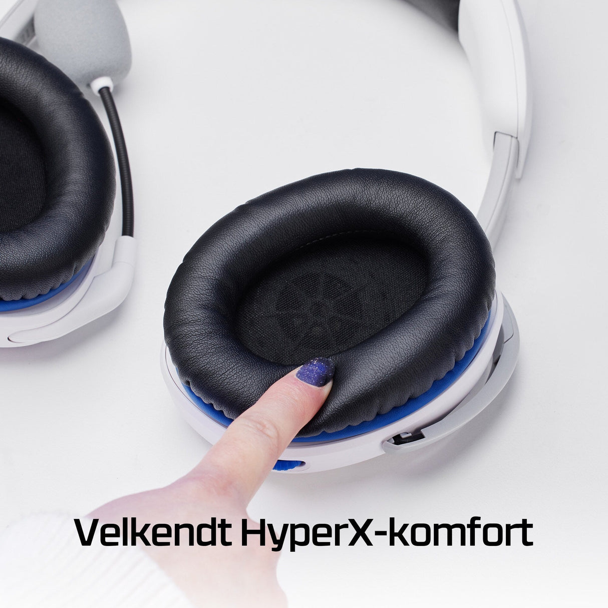 HyperX Cloud Stinger 2 - Vit - Headset - Sony PlayStation 5