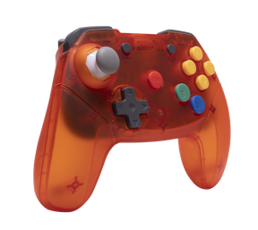 Retro Fighters Brawler64 – trådløs N64-controller – orange – produktbillede 1