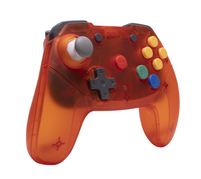 Retro Fighters Brawler64 – trådløs N64-controller – orange – produktbillede 1
