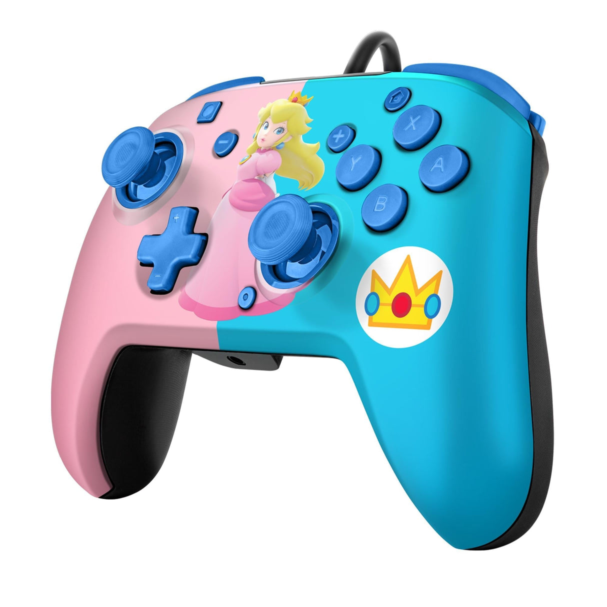 PDP Faceoff Deluxe Audio Wired Controller Peach Licensed Switch