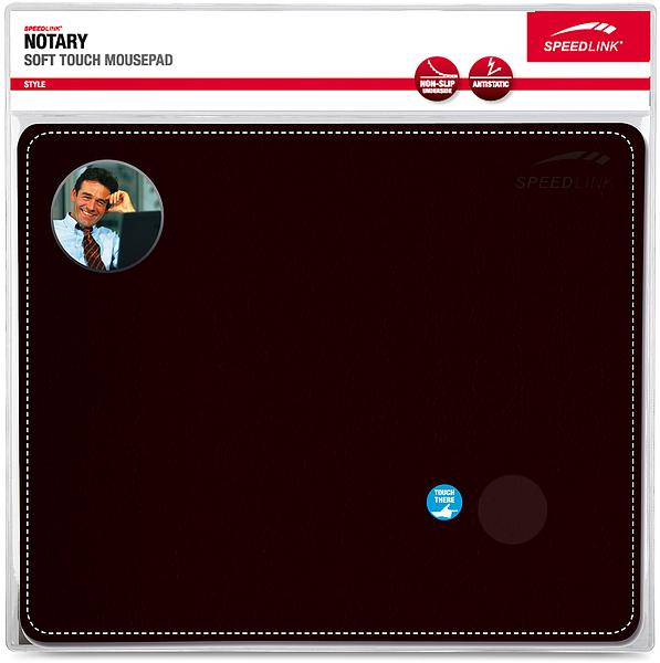 Speedlink - NOTARY Soft Touch Musmatta, Svart