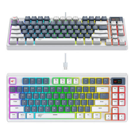 Mekaniskt Speltangentbord Havit KB884L Vit
