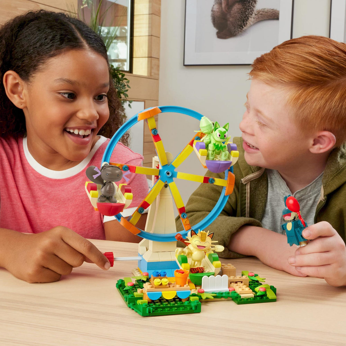 MEGA - Pokémon Construction Set Ferris Wheel with Figures - 393 Pieces (HXF80) MEGA