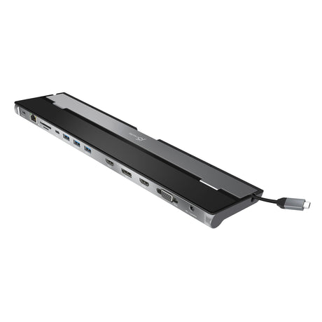 j5create JCD543P – dock til tre skærme med 100 W oplader – Dock set skråt