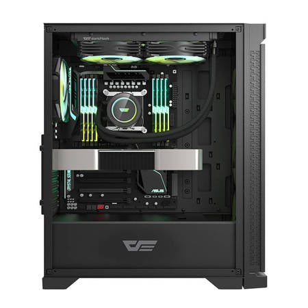 Darkflash DK361 Datorfodral + 4 Fläktar (svart)