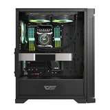Darkflash DK361 Datorfodral + 4 Fläktar (svart)