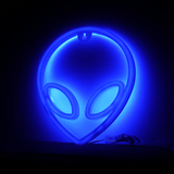 Alien Neon LED Lampe Blå Geekd