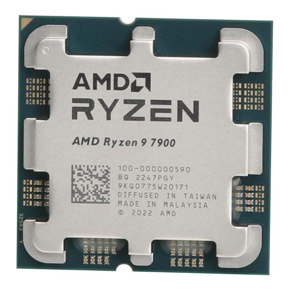 AMD Ryzen 9 7900 processor – set ovenfra