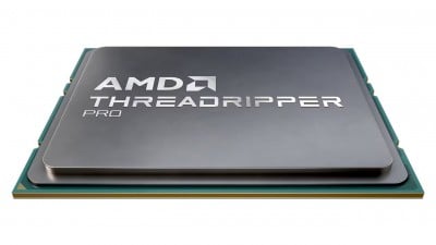 AMD Ryzen Threadripper PRO 7995WX – sTR5 – Boxed uden køler – selve processoren set skråt ovenfra uden køler