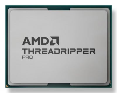 AMD Threadripper PRO 9965WX – tray-processoren set ovenfra uden køler