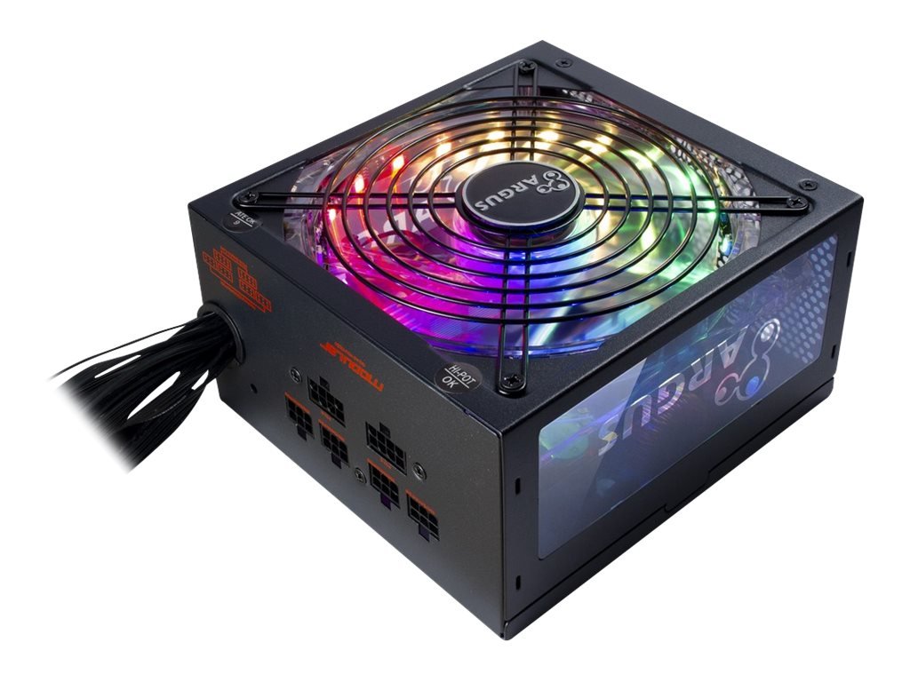 Inter-Tech Argus RGB-650W CM II Strømforsyning 650Watt