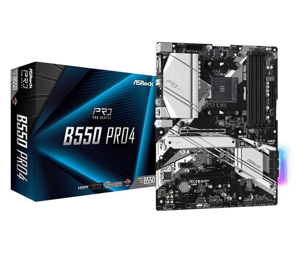 ASRock B550 Pro4 ATX  AM4 AMD B550 - Bundkort