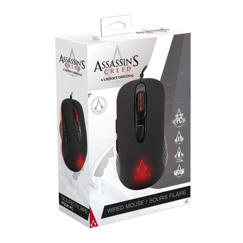 Assassin's Creed - Spelmus 3600 DPI - LED-Svart
