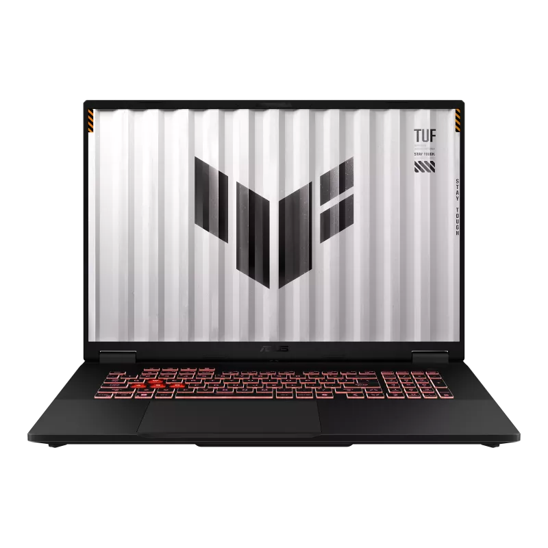 ASUS TUF Gaming A18 FA808UH åben set forfra