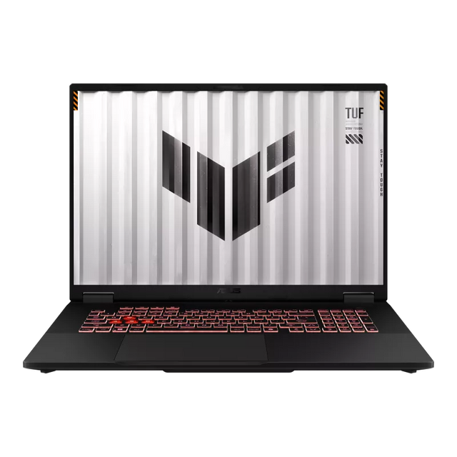 ASUS TUF Gaming A18 FA808UH åben set forfra