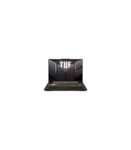 ASUS TUF Gaming F16 FX607VJR-TU305W i Mecha Gray set forfra med bagbelyst tastatur