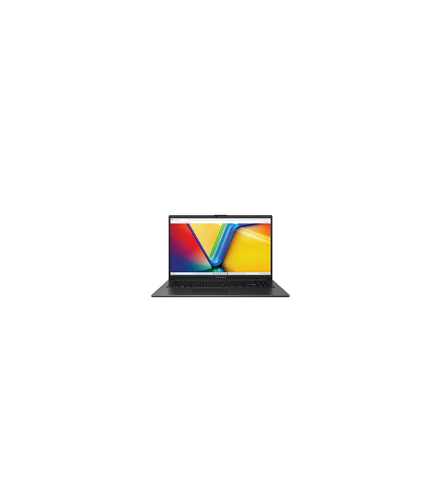 Sort ASUS Vivobook Go 15 E1504FA-BQ5849W set forfra med åben skærm
