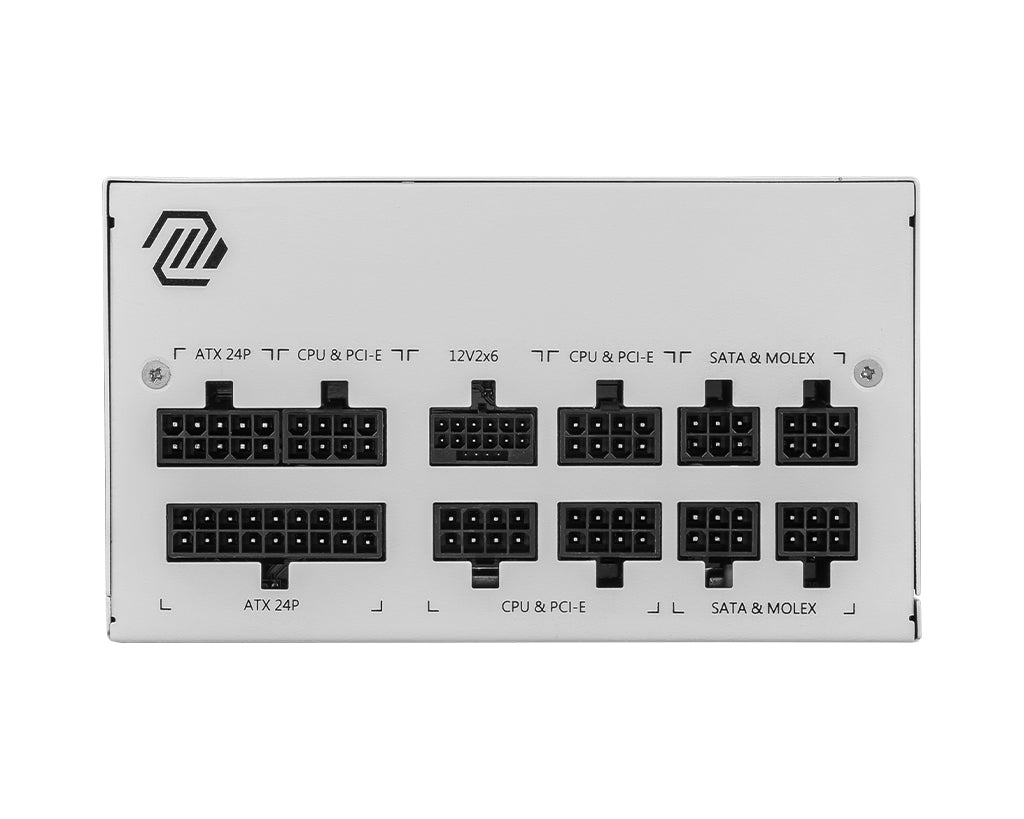 MSI MAG A850GL PCIE5 WHITE Strömförsörjning 850Watt