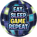 Eat Sleep Game Repear Papir Tallerken - Storm - 18 cm - 8 stk Battle Royal