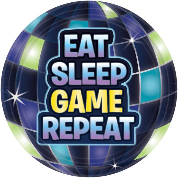 Eat Sleep Game Repear Papir Tallerken - Storm - 18 cm - 8 stk Battle Royal