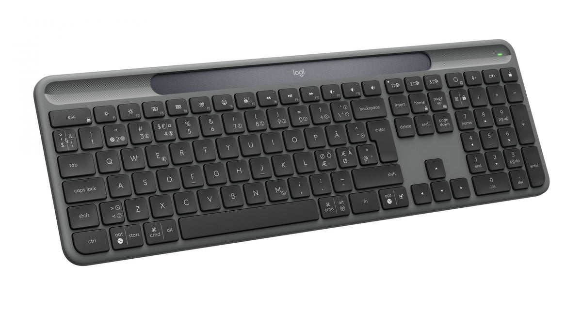 Logitech - Signature Slim Solar+ K980 Keyboard - Graphite (Nordic) Logitech