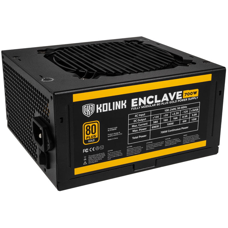 Kolink Enclave 80 PLUS Gold PSU, Modulär - 700 Watt