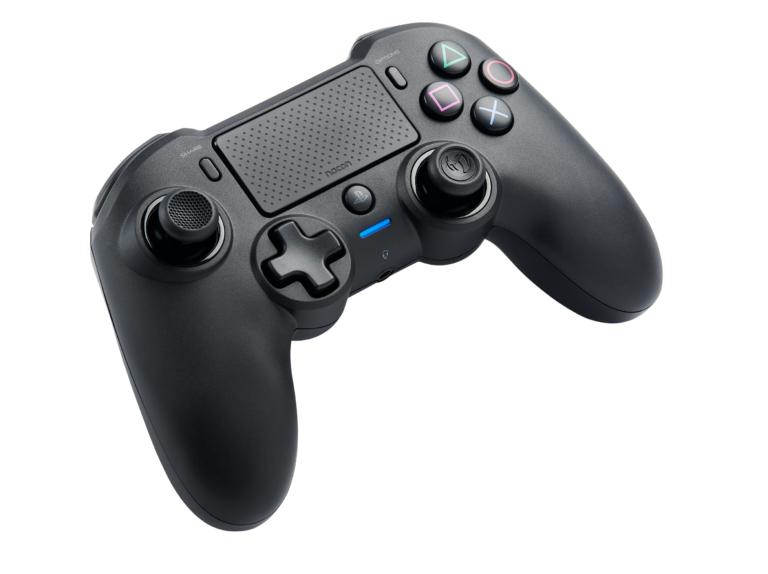 NACON Asymmetric Wireless Controller – Sort Bluetooth/USB Gamepad til PC & PlayStation 4