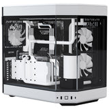 Hyte Y60 Midi Tower - svart/vit, PCI-e 4.0, panoramautsikt över glas
