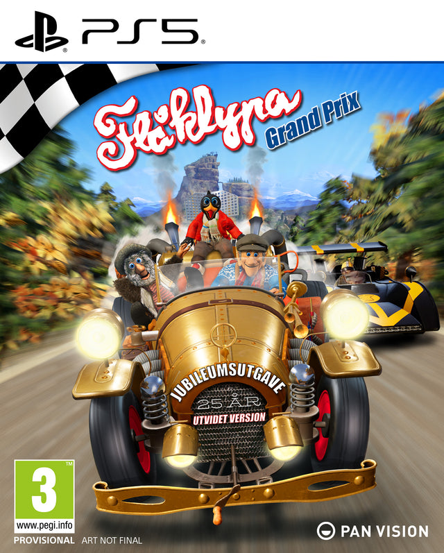 Flåklypa Grand Prix – Jubilæumsudgave – PlayStation 5 – fysisk udgave