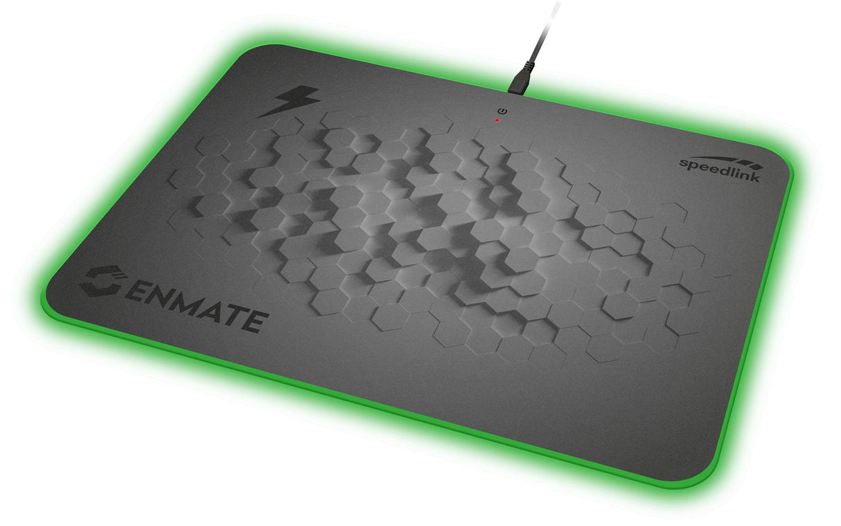 SpeedLink - ENMATE RGB Laddningsmusmatta, Grå