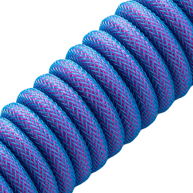 CableMod Pro Coiled Keyboard Kabel USB A Till USB Typ C, Galaxy Blue - 150cm