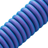 CableMod Pro Coiled Keyboard Kabel USB A Till USB Typ C, Galaxy Blue - 150cm