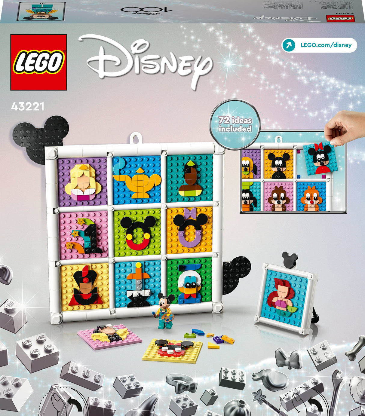 LEGO 43221 Disney 100 år Disney Animerade Ikoner Byggleksak